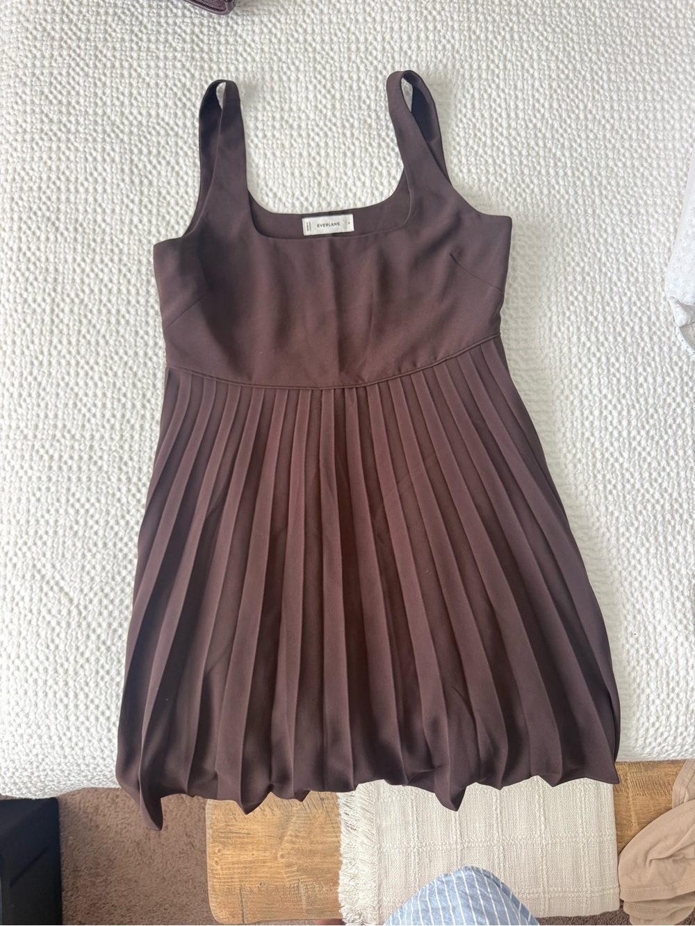 Everlane pleaded dress